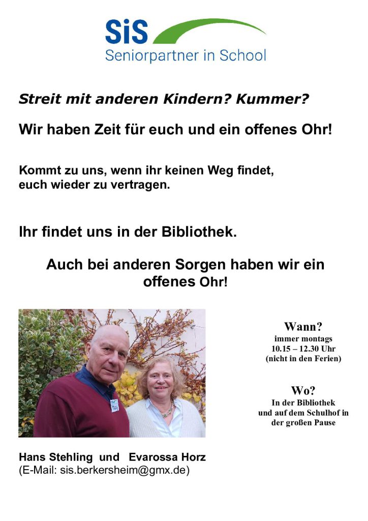 Neue Partnerschaft: Seniorpartner in School (SiS)